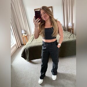 Black Abercrombie & Fitch Cargo Pants